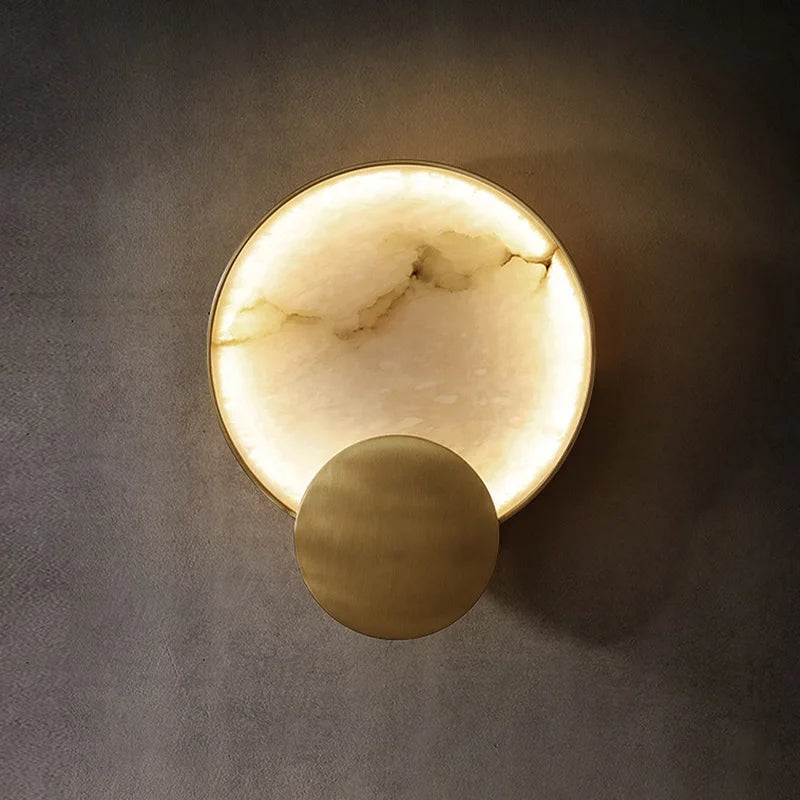 LuminaSphere™ Marble Elegance Wall Lamp