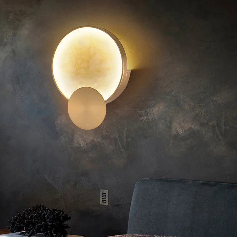 LuminaSphere™ Marble Elegance Wall Lamp