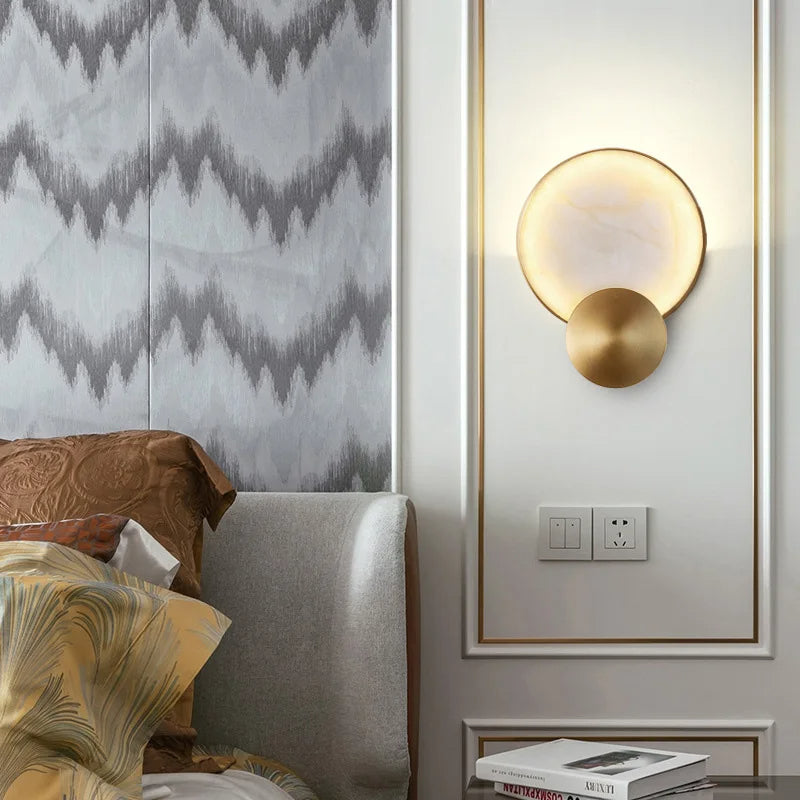 LuminaSphere™ Marble Elegance Wall Lamp