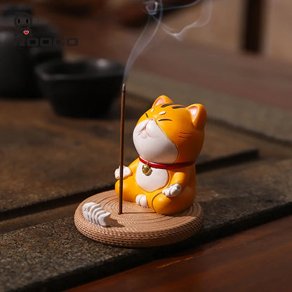 Purrfectly Adorable Desk Companions - ROOGO Cartoon Cat and Dog Phone Holder